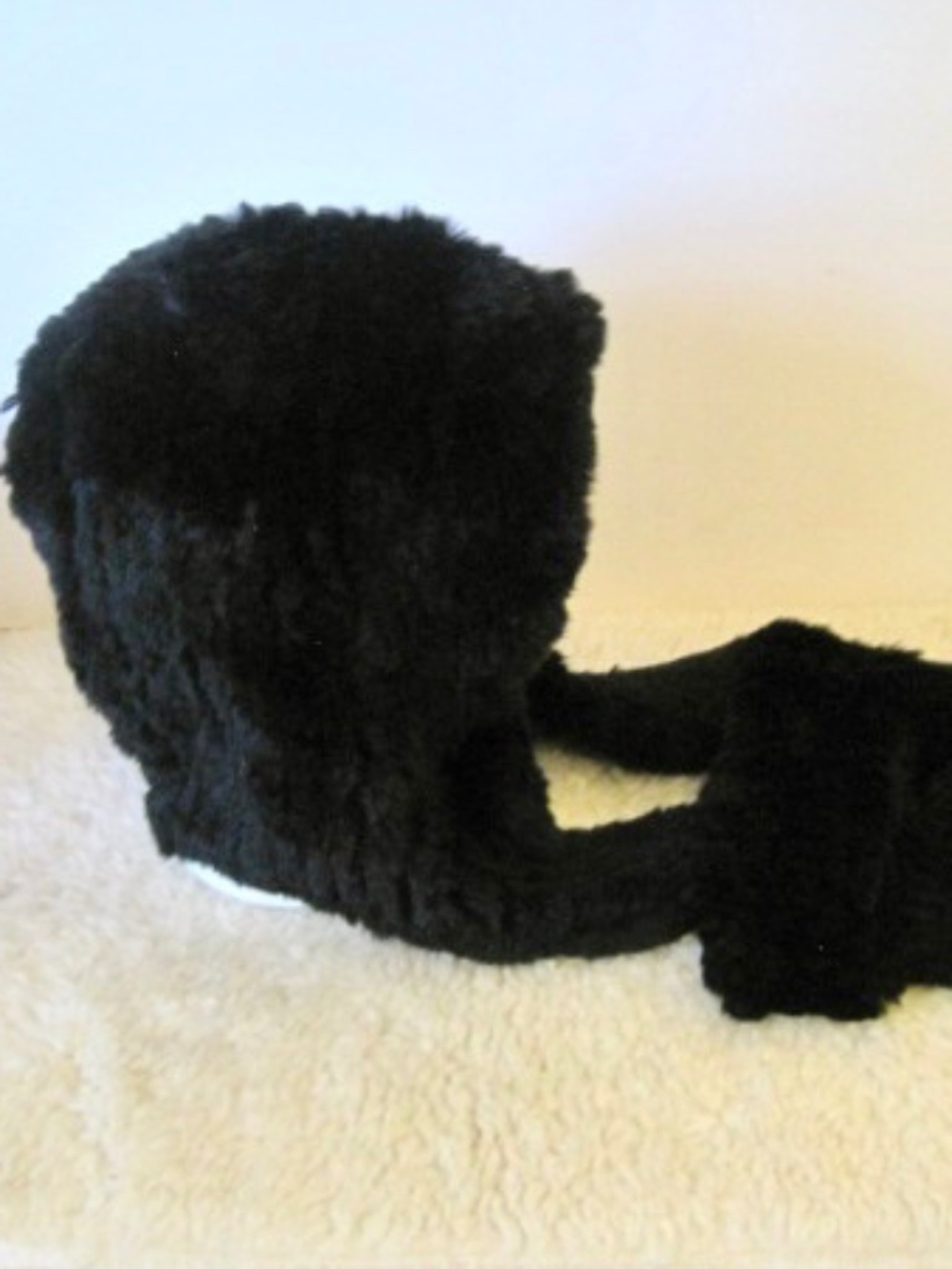 Rex Rabbit Fur Scarf With Hood - Picture 5 of 8